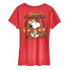 Women's - Peanuts - Country Club Snoopy and Woodsocks Short Sleeve Graphic T-Shirt - 2 of 4