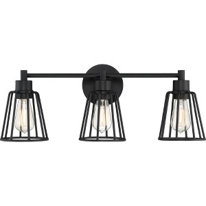 Quoizel Lighting Atticus 3 - Light Vanity in  Earth Black - 1 of 3