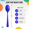 Exquisite Heavy Duty Solid Color Plastic Spoons-100 Count - 3 of 4