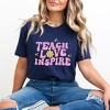 Simply Sage Market Women's Teach Love Inspire Flowers Short Sleeve Graphic Tee - 2 of 4