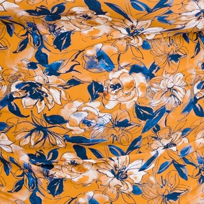 tangerine floral