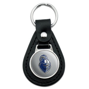 State University of New York at Geneseo Secondary Logo Black Leather Keychain - 1 of 4