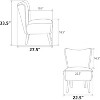 Acekool Modern Armless Accent Chair - 2 of 4