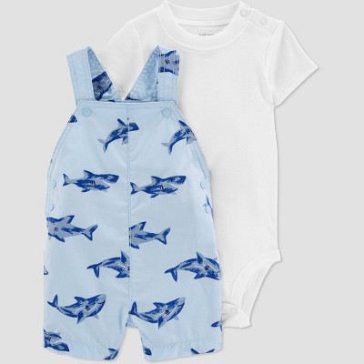 Baby Boys' Shark Top & Bottom Set - Just One You® made by carter's Blue 6M