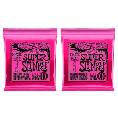 Ernie Ball 2223 Super Slinky Nickel Wound Electric Guitar Strings 2-Pack