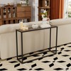 ChicFurnit Console Tables Accent Table Side Table End Table Modern Space Saving Design for Living Room, Brown, 41.73"*11"*30" - 2 of 4