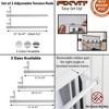 Evideco French Home Goods Adjustable Tension Rod Set, Available in 12"-20", 20"-31", 31"-47", No-Screw Installation Perfect for Café Curtains - 3 of 4