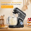Acekool 660W Tilt-Head Stand Mixer with 10-Speed Control, 7.5QT Mixing Bowl, Whisk, Dough Hook, Beater & Splash Guard - 4 of 4
