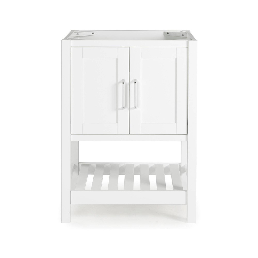 Photos - Washbasin cabinet 24" Bennet Vanity Cabinet White - Alaterre Furniture