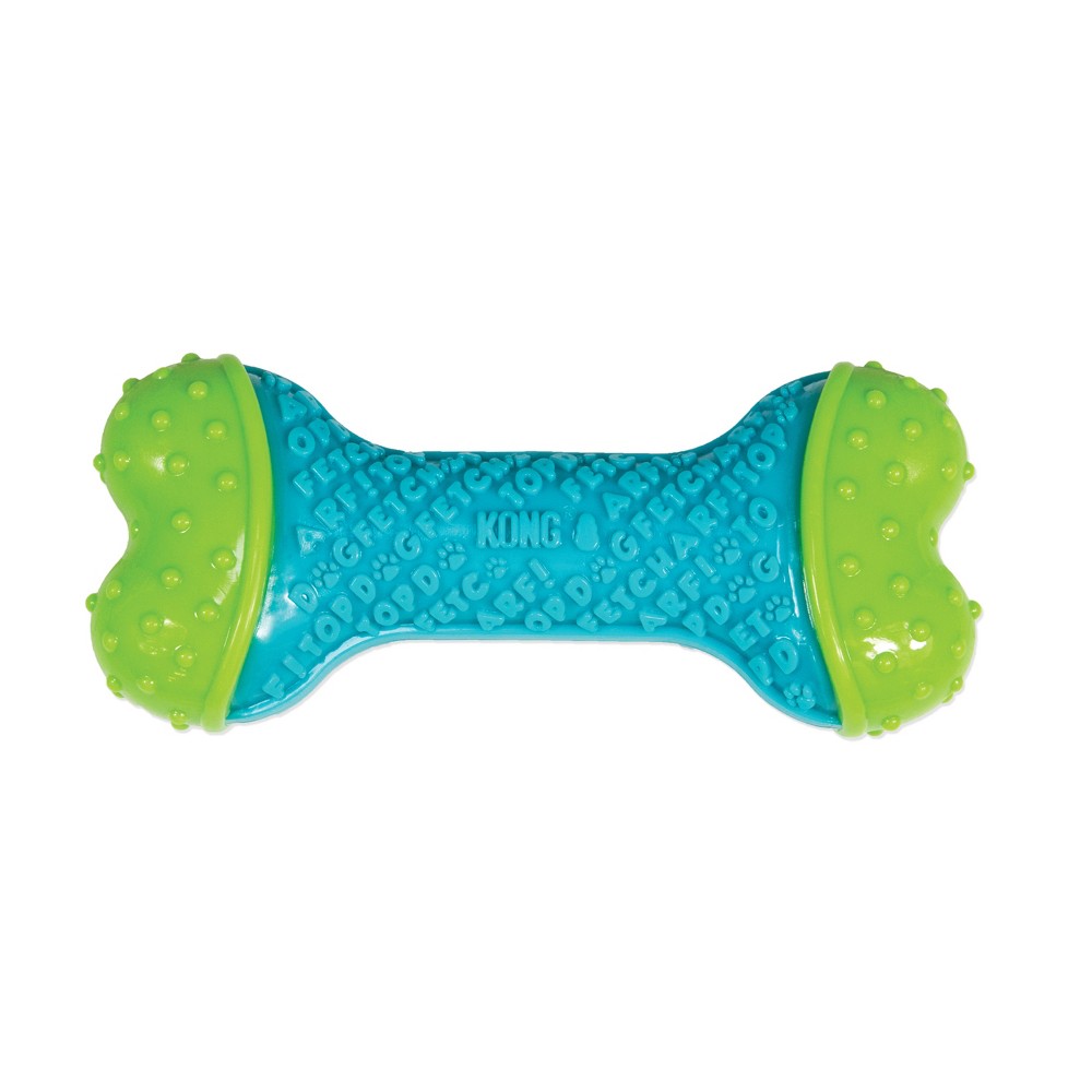 UPC 035585447018 product image for KONG Corestrength Bone Dog Toy - Green/Blue - M/L | upcitemdb.com