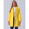 INSPIRE CHIC Women's Single Breasted Notched Lapel Long Winter Coats - 3 of 4