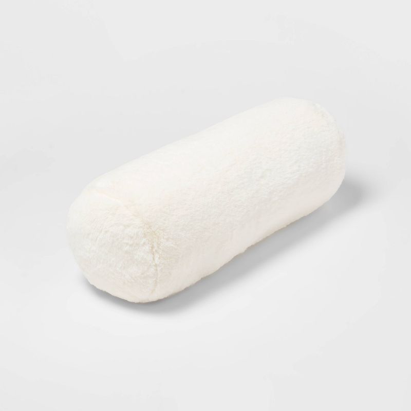 Faux Rabbit Fur Throw Pillow - Threshold™, 3 of 11