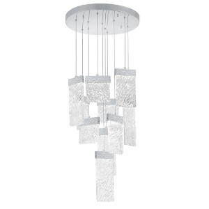 CWI Lighting,Carolina LED Chandelier With Pewter Finish - 1 of 4