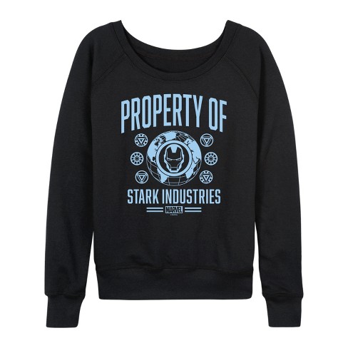 Women's - Marvel - Iron Man Property Of Stark Industries Lightweight French Terry Slouchy - image 1 of 4