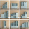 24/7 Shop At Home 23.7" Silkpath Modern 2 Tier Stackable and Modular Bookcase Light Blue - image 4 of 4