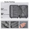 2 Piece Luggage Set, Carry on Luggage Suitcase Set of 2 with TSA Lock, Lightweight Suitcase with 360 Degree Spinner Wheels for Travel Business - 4 of 4