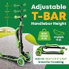 Lifemaster Kids Scooter – Foldable Seat – LED Wheel Lights Illuminate When Rolling – Children and Toddler 3 Wheel Kick Scooter - 2 of 4