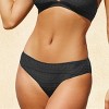 Women's Textured Low-Waist Swim Bikini Bottoms - Cupshe - 2 of 4