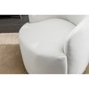 25.6" Velvet Swivel Barrel Armchair with Ergonomic Backrest - 4 of 4