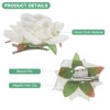Unique Bargains Durable Velvet Cloth Flower Hair Clips Brooches 12 Pcs - 2 of 4