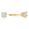 Pompeii3 1/4 Ct Diamond Screw Back Studs 14k Yellow Gold Lab Created Eco Friendly - 3 of 4