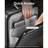 LUGGEX Luggage Sets 2 Pieces, Expandable 20 Inch Carry On Luggage and 28 Inch Checked Suitcase with Front Opening, Set of 2 (20/28), Silver Grey - 2 of 4