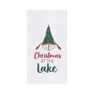 C&F Home Xmas At The Lake Flour Sack Kitchen Dishtowel