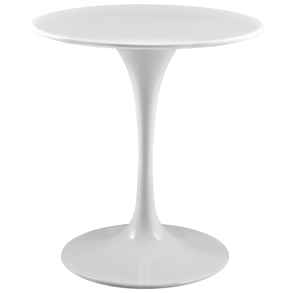 Photos - Dining Table Modway 28" Lippa Round Wood Top  White  