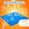 Strictly Briks Classic Baseplates, For Building Bricks, Bases for Tables, Mats, and More, Blue, 2 Pack, 16x16 Inches - 3 of 4