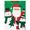 20" Santa's Pals Jumbo Christmas Gift Bag: Multicolored Paper, 20x14.75x8.25 - 2 of 4