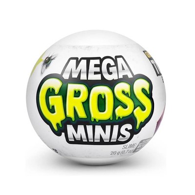 Mega Gross Minis, 5 Surprise ZURU Surprise Novelty & Gag Toy Capsule, One Pack, For Ages 4 Years Old & Up