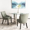 Lotus Kd 19" H Dining Chair With Nail Head Trim (Set of 2) - MCR4700 - Safavieh Couture - 4 of 4