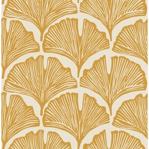 Tempaper & Co. 15 sq ft Feather Palm Peel and Stick Wallpaper by Novogratz Canary Yellow - 1 of 4