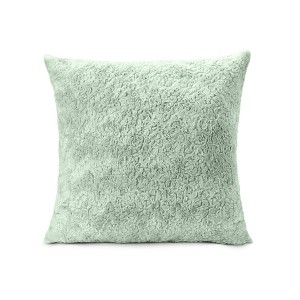 HGTV Curlicue Faux Fur Pillow Snowbound 14 x 20 inches - 1 of 4