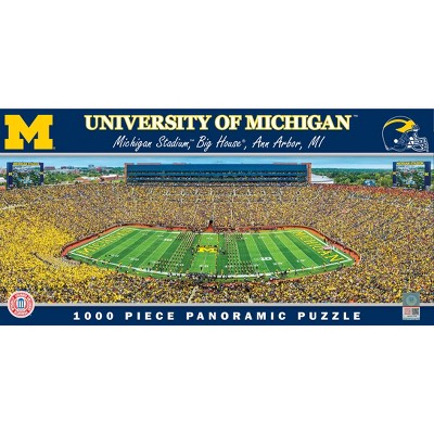 MasterPieces NCAA Michigan Wolverines 1000 Piece Panoramic Stadium Jigsaw Puzzle (UMI1031)