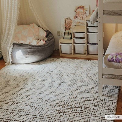 Hauteloom Keita Cream & Brown Area Rug
