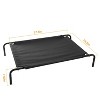 Racxily Outdoor Elevated Dog Bed, Dogs Cats Cool Beds, M Size Pet Hammock Bed with Skid-Resistant Feet for Small Medium Dogs and Cats, Black - 4 of 4