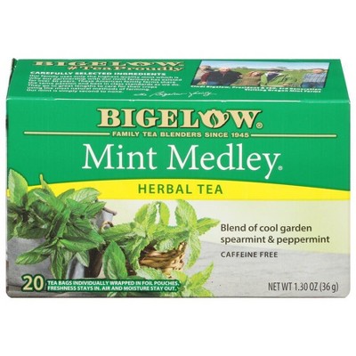 Bigelow Mint Medley Herbal Tea case of 6/18