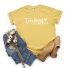 Simply Sage Market Teaching Fills My Heart Cursive Garment Dyed Tee - L - Mustard - 3 of 4