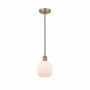 Belfast - 1 Light Cord Hung Mini Pendant In Industrial Style-9.75 Inches Tall and 6 Inches Wide - 1 of 1