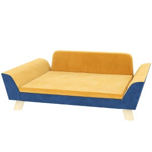 Dog Sofa Bed for Small Dogs with Soft Cushion, Washable Cover & Non-Slip Foot Pads - 1 of 4