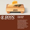 John Boos Cutting Board for Kitchen, 1.5 Inches Thick Edge Grain Square Boos Chopping Block with Wooden Bun Feet - 4 of 4