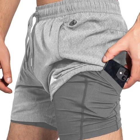 Men's Running Shorts with Zipper Pockets 7 Inch Lightweight Quick Dry Gym  Workout Athletic Shorts for Men : : Clothing, Shoes & Accessories