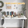Lirago Electric Adjustable Height Standing Desk with Splice Board-Home Office Desk for Healthy Work Lifestyle-White - 3 of 4