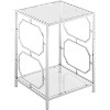 HomeStock Belmont Chrome End Table with Sleek Frame and Smooth Surface, Contemporary Accent Side Table for Modern Living Room or Office Use - 2 of 4