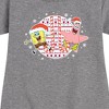 Girls' - SpongeBob SquarePants - Spongebob Patrick Candy Canes Graphic Short Sleeve Fleece Dress - 2 of 4