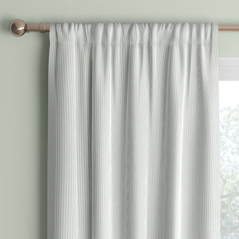 4pk Blackout Baby Striped Window Curtain Panels Gray/Ivory - Room Essentials™, 1 of 7