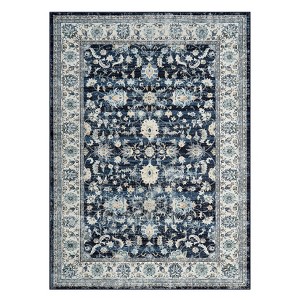 COZONY Washable Runner Rug for Hallway Kitchen, Non-Slip Soft Floral Carpet with Rubber Backing for Laundry Room, Bedroom, Bathroom Area Rug - 1 of 4