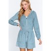 Slickblue Women's Terry Towelling Hoodie Jacket, Zip Up with Drawstring, Long Sleeve, Mocha/Olive/Stone Blue, Size S-L - 3 of 4