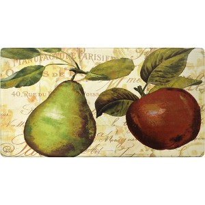 Green Pear 20" x 36" Oil & Stain Resistant Anti-Fatigue Kitchen Floor Mat - 1 of 3